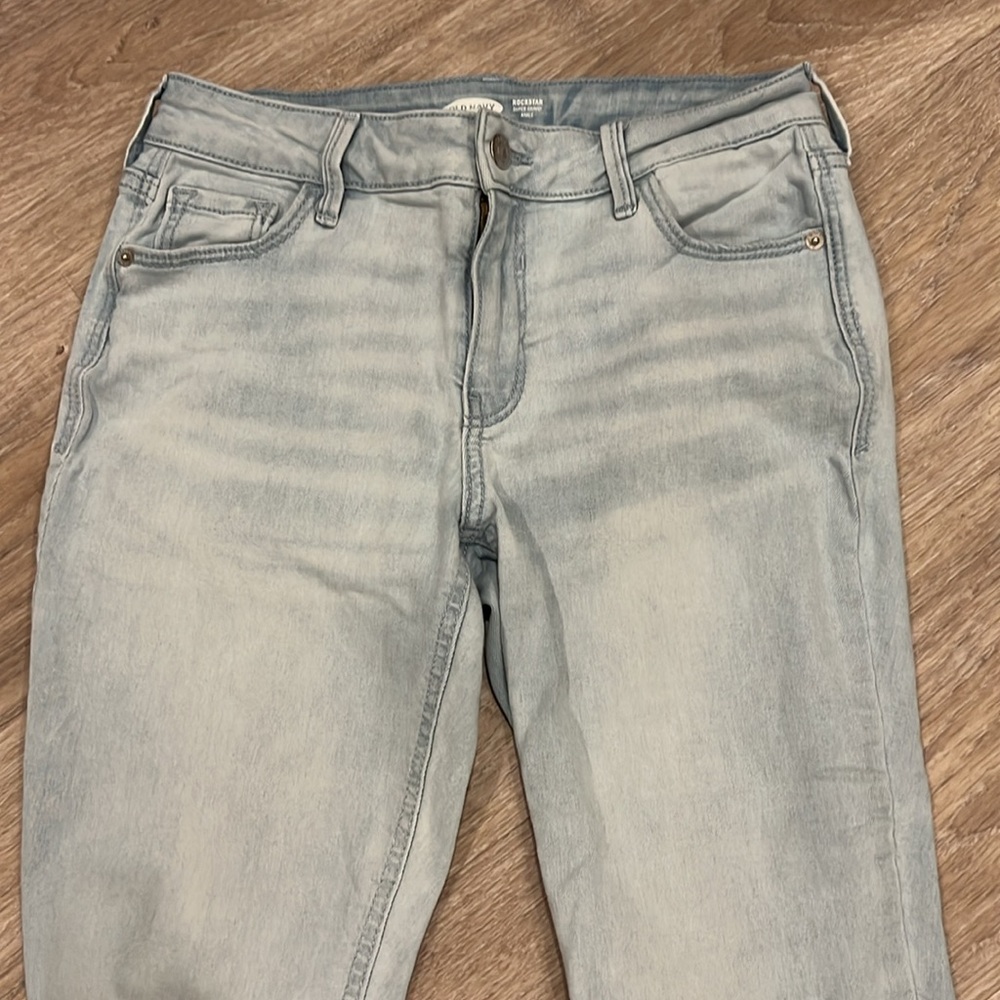 Old Navy Rockstar Super Skinny Ankle Light wash Jeans